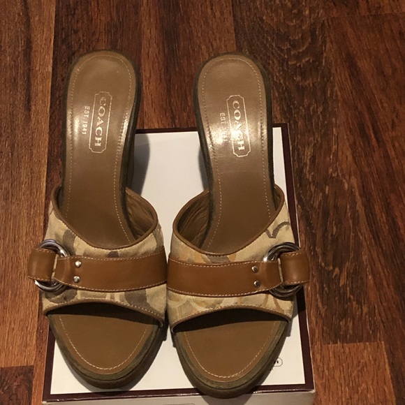 Coach Shoes - COPY - Women’s Coach wedges platform sandals!